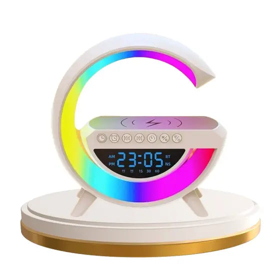 Caixinha De Som G-speaker smartstation Carregador Induco Sem Fio Multifuncao